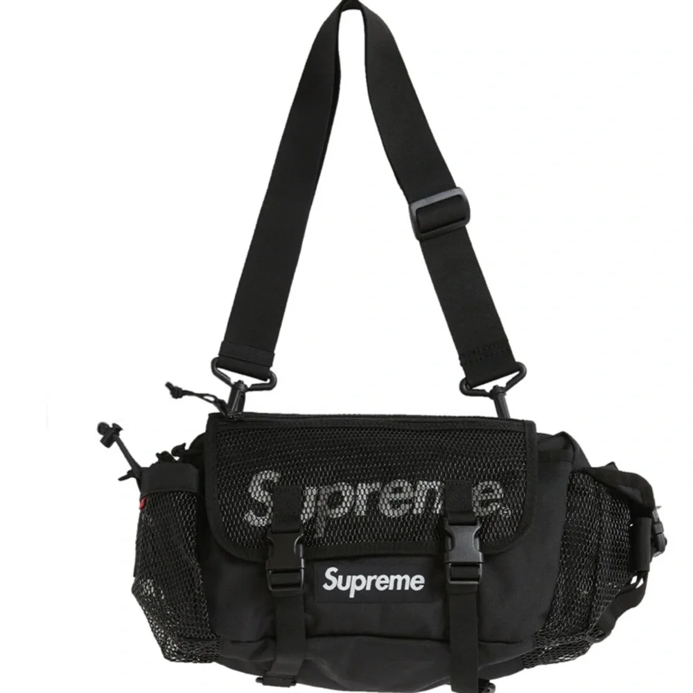 Supreme SS20 Waist Bag Crossbody Messenger Black (Supreme Style) Unisex - Picture 1 of 5